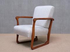 Ole Jacobsen Exceptional Ole Jacobsen Armchair in Sculpted Teak C B Hansen Denmark 1949 - 3915328