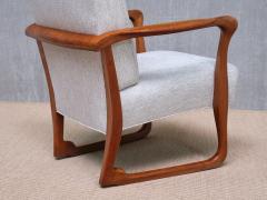 Ole Jacobsen Exceptional Ole Jacobsen Armchair in Sculpted Teak C B Hansen Denmark 1949 - 3915330