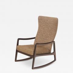 Ole Wancher Exceptionally Rare Scandinavian Modern High Back Rocker by Ole Wancher - 3334791