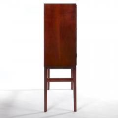 Ole Wanscher Elegant Danish 2 Door Cabinet in Mahogany with Brass Fittings 1950s - 1950253