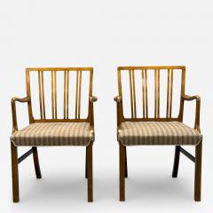 Ole Wanscher Ole Wanscher Armchairs Beech Fabric Denmark 1940s - 4463885