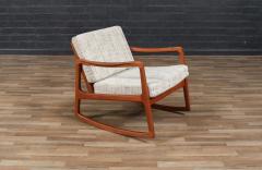 Ole Wanscher Ole Wanscher Model FD 120 Teak Rocking Chair for France Son - 4233873