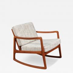 Ole Wanscher Ole Wanscher Model FD 120 Teak Rocking Chair for France Son - 4235831