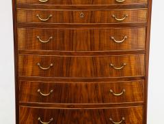 Ole Wanscher Ole Wanscher Rosewood Bowfront Chest of Drawers circa 1940s - 751997