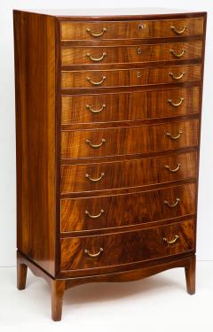 Ole Wanscher Ole Wanscher Rosewood Bowfront Chest of Drawers circa 1940s - 752001