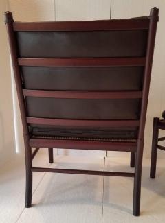 Ole Wanscher Ole Wanscher Rosewood Colonial Chair and Ottoman C 1960 Paul Jeppsen Denmark - 2509417