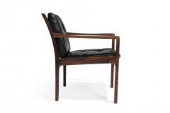 Ole Wanscher Ole Wanscher Rosewood Lounge Chairs in Original Leather - 1076711