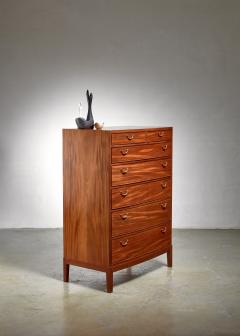 Ole Wanscher Ole Wanscher mahogany and brass dresser Denmark - 2775956