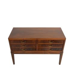 Ole Wanscher Ole Wanscher walnut eight drawer chest 1940 50s - 4704927