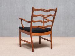 Ole Wanscher Pair of Ole Wanscher Armchairs Model 1755 Fritz Hansen Denmark 1940s - 4334488