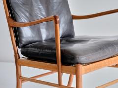 Ole Wanscher Pair of Ole Wanscher Colonial Armchairs in Walnut P Jeppesen Denmark 1950s - 2261325