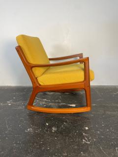 Ole Wanscher Rocking Chair by Ole Wanscher in Solid Teak Denmark Circa 1950s - 4002058