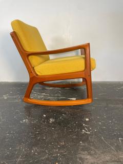 Ole Wanscher Rocking Chair by Ole Wanscher in Solid Teak Denmark Circa 1950s - 4002059