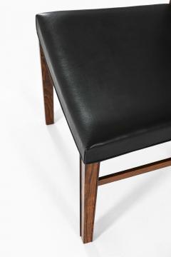 Ole Wanscher Set of 6 Dining Chairs in Leather and Rosewood by Ole Wanscher 1950s - 4687876