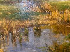 Olive Parker Black Olive Parker Black Signed Oil on Canvas Autumn Landscape Giltwood Gold Frame - 1266479