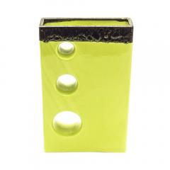 Olive green Studio Ceramic vase - 4094477