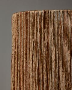 Olivia Cognet Pair of Ceramic Table Lamps with Wicker Shades by Olivia Cognet - 2999732