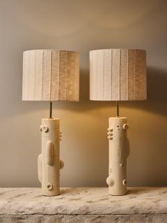 Olivia Cognet Pair of Olivia Cognet Ceramic Table Lamps - 3585258