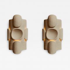 Olivia Cognet Pair of Olivia Cognet Ceramic Wall Sconces - 2649613