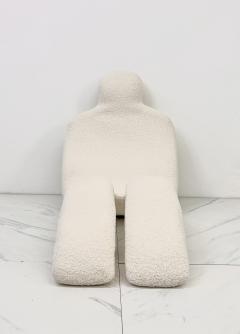 Olivier Mourgue Olivier Mourgue Bouloum Human Form Lounge Chair Ivory Boucle France 1970s - 4127165