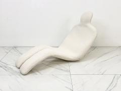 Olivier Mourgue Olivier Mourgue Bouloum Human Form Lounge Chair Ivory Boucle France 1970s - 4127166