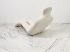 Olivier Mourgue Olivier Mourgue Bouloum Human Form Lounge Chair Ivory Boucle France 1970s - 4127170