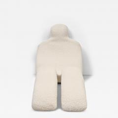 Olivier Mourgue Olivier Mourgue Bouloum Human Form Lounge Chair Ivory Boucle France 1970s - 4127627