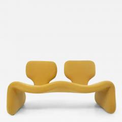 Olivier Mourgue Sofa Djinn Model by Olivier Mourgue in Yellow Fabric - 3630203