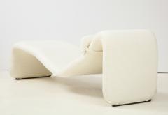 Olivier Mourgue Vintage Olivier Mourgue Djinn Chaise Longue in Ivory Boucle France 1964 66 - 1614851