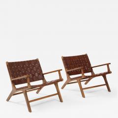 Olivier de Schrijver Olivier De Schrijver Hollywood Leather Armchairs Belgium signed numbered - 2184488