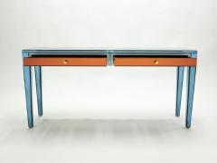 Olivier de Schrijver Olivier de Schrijver signed large mirrored console tables 1990s - 2313418