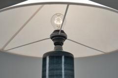 Olle Alberius Blue Glaze Table Lamp by Olle Alberius for R rstrand Second Half of the 20th C - 4710988