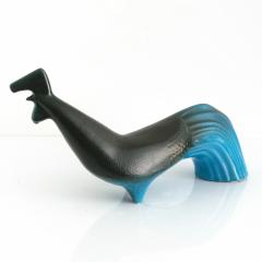 Olle Alberius OLLE ALBERIUS Scandinavian Modern BLUE BLACK GLAZED BIRD FIGURE UPPSALA EKEBY - 2462685