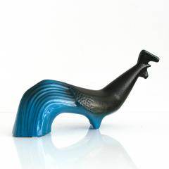 Olle Alberius OLLE ALBERIUS Scandinavian Modern BLUE BLACK GLAZED BIRD FIGURE UPPSALA EKEBY - 2462688