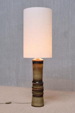 Olle Alberius Olle Alberius Glazed Ceramic Large Table or Floor Lamp R rstrand Sweden 1960s - 4077142