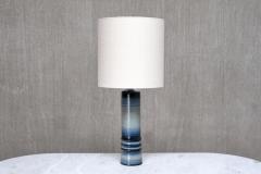 Olle Alberius Olle Alberius Large Gradient Blue Ceramic Table Lamp R rstrand Sweden 1960s - 4557457