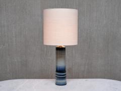 Olle Alberius Olle Alberius Large Gradient Blue Ceramic Table Lamp R rstrand Sweden 1960s - 4557461