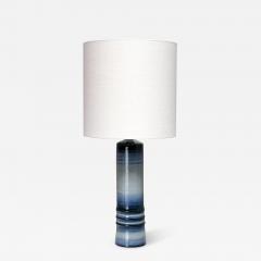 Olle Alberius Olle Alberius Large Gradient Blue Ceramic Table Lamp R rstrand Sweden 1960s - 4559146