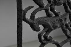 Olle Hermansson Cast Iron Sculptural Firescreen by Olle Hermansson Sweden Mid 20th Century - 4469073