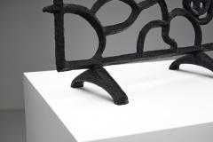 Olle Hermansson Cast Iron Sculptural Firescreen by Olle Hermansson Sweden Mid 20th Century - 4469075