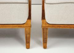 Olof Carl Malmquist Pair of Carl Malmsten Birchwood Armchairs circa 1930s - 1122495