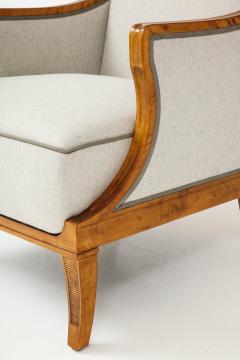 Olof Carl Malmquist Pair of Carl Malmsten Birchwood Armchairs circa 1930s - 1122504