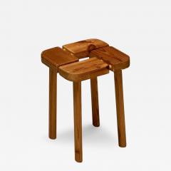 Olof Ottelin Attribution Finnish Mid Century Modern Stool Pine Finland 1950s - 3635735