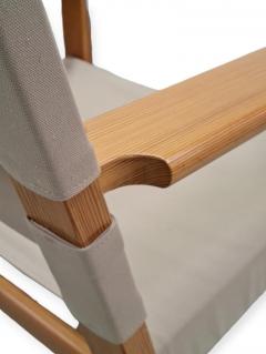 Olof Ottelin Olof Ottelin Nordika Series Armchair in Pine and Linen Stockmann 1960s - 4173877