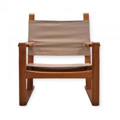 Olof Ottelin Olof Ottelin Nordika Series Armchair in Pine and Linen Stockmann 1960s - 4173880