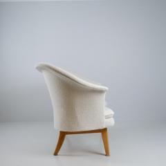 Olof Ottelin Olof Ottelin White Duetto Sofa Loveseat for Stockmann Finland 1960s - 4279759