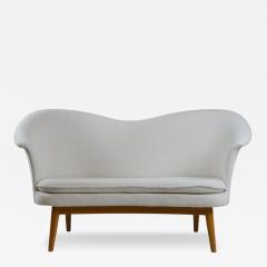 Olof Ottelin Olof Ottelin White Duetto Sofa Loveseat for Stockmann Finland 1960s - 4281521