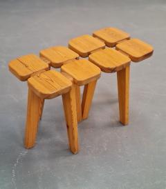 Olof Ottelin Pair of Olof Ottelin Rauni Peippo Apila Clover Stools for Stockmann 1960s - 3990904