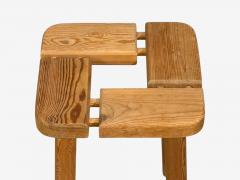 Olof Ottelin attr Finnish Mid Century Modern Stool Pine Finland 1950s - 4751128