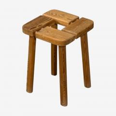 Olof Ottelin attr Finnish Mid Century Modern Stool Pine Finland 1950s - 4751528